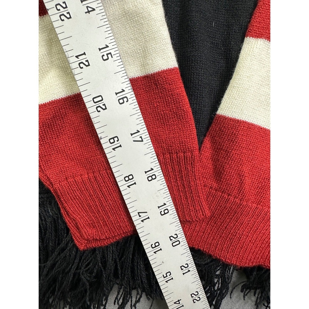 Myra Bag Women's Stars and Stripes Fringe Hem V-Neck Sweater Patriotic XL New - Picture 6 of 10